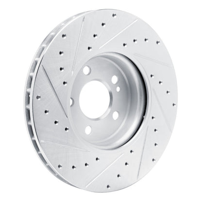 R1 Concepts R1 19-26 Mercedes-Benz A220 Front Right Drilled & Slotted Silver Brake Rotor