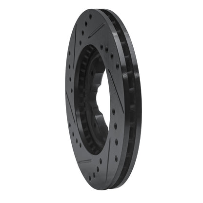 R1 Concepts R1 90-97 Acura CL Front Right Drilled & Slotted Black Brake Rotor