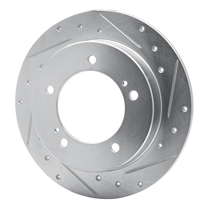 R1 Concepts R1 83-98 Chevrolet Tracker Front Left Drilled & Slotted Silver Brake Rotor