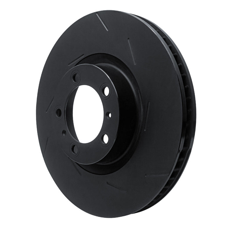 R1 Concepts R1 14-21 Porsche Cayenne Right Front Slotted Black Brake Rotor