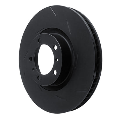 R1 Concepts R1 14-21 Porsche Cayenne Right Front Slotted Black Brake Rotor