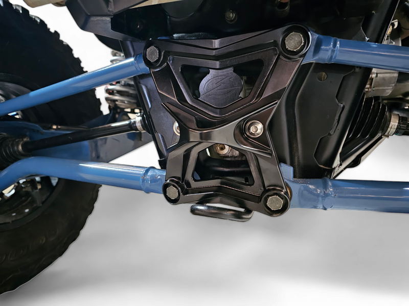Elektric Off Road Elektric Offroad 2020-2024 Polaris Rzr Pro Xp Radius Rod Plate With Tow Hook Anodized Black