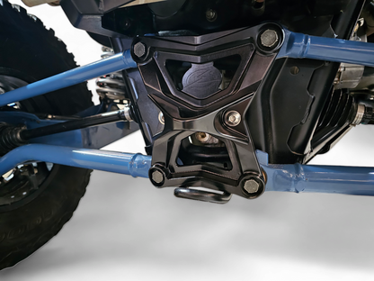 Elektric Off Road Elektric Offroad 2020-2024 Polaris Rzr Pro Xp Radius Rod Plate With Tow Hook Anodized Black