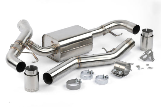 Dinan 19-26 BMW 330i (G20)/21-26 BMW 430i (G22) Valved Axleback Exhaust System - Polished Tips
