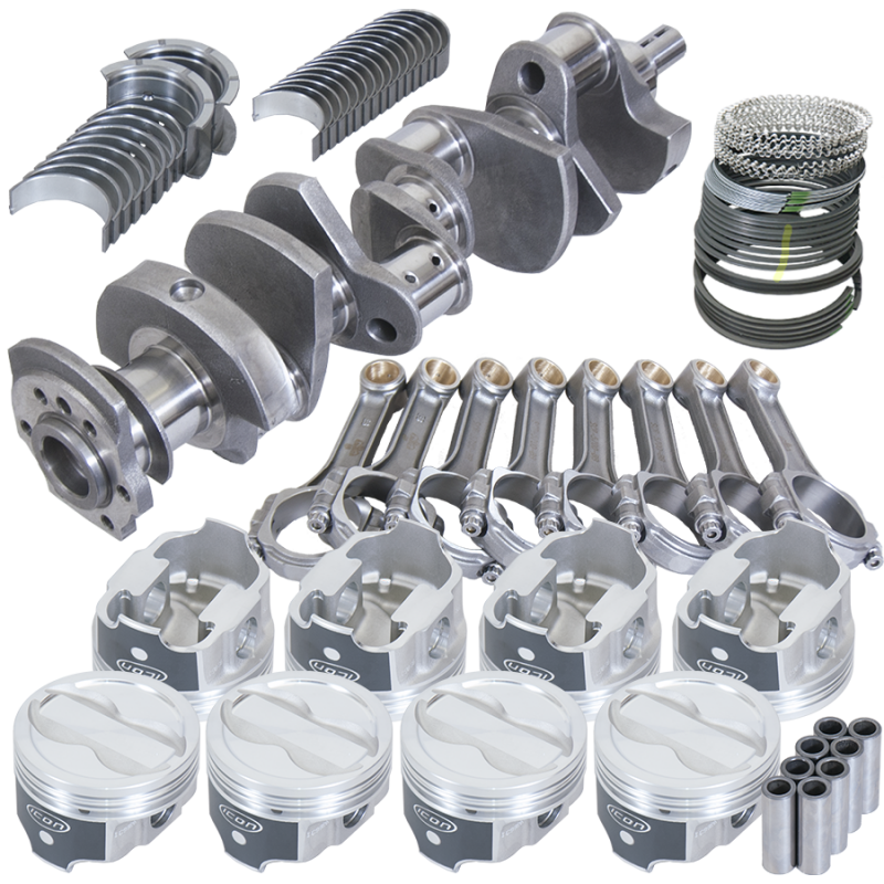Eagle Chevy LT1350 1Pc 3.750in Crank 5.700in I-Beam Rods -18cc 4.060in Pistons Rotating Assembly