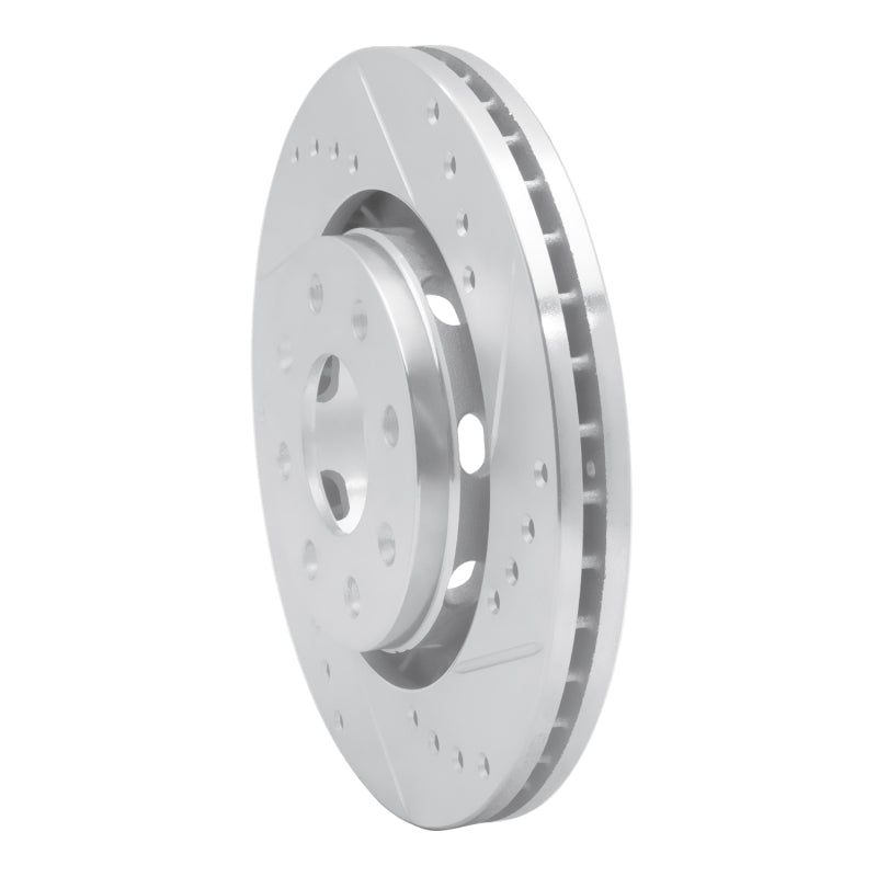 R1 Concepts R1 04-17 Chevrolet AVEO (USA/Canada) Front Right Drilled & Slotted Silver Brake Rotor