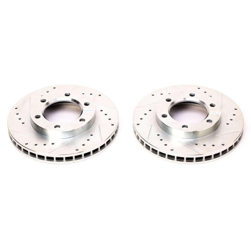 PowerStop Power Stop 71-74 Chevrolet Blazer Front Evolution Drilled & Slotted Rotors - Pair
