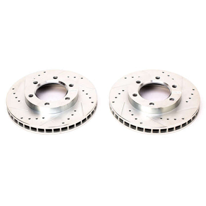 PowerStop Power Stop 71-74 Chevrolet Blazer Front Evolution Drilled & Slotted Rotors - Pair