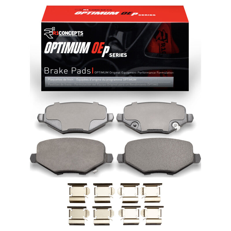 R1 Concepts R1 12-16 Chrysler Town & Country Rear Optimum OE Pads & Hardware Kit