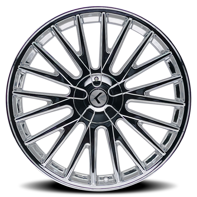 Kraze Wheels Kraze KR185 Double Down 17x8 / 5x108/114.3 BP / 38mm Offset / 73mm Hub Chrome Wheel