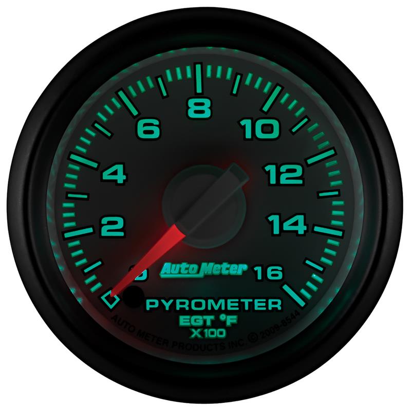 Autometer Factory Match 52.4mm Full Sweep Electronic 0-1600 Deg F EGT/Pyrometer Gauge