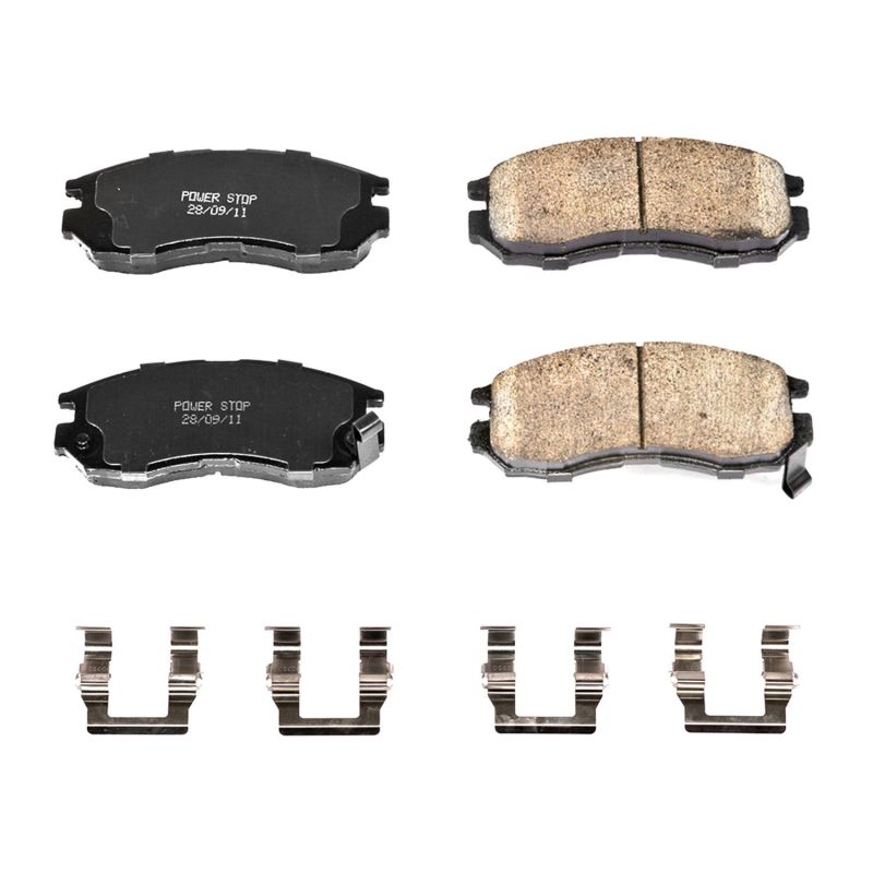 PowerStop Power Stop 95-05 Chrysler Sebring Front Z17 Evolution Ceramic Brake Pads w/Hardware