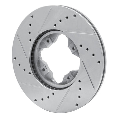 R1 Concepts R1 92-98 Acura Vigor Front Right Drilled & Slotted Silver Brake Rotor