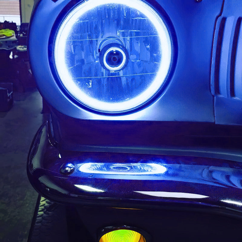 ORACLE Lighting Oracle Pre-Installed Lights 7 IN. Sealed Beam - Blue Halo