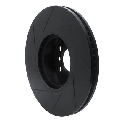 R1 Concepts R1 16-18 BMW X4 Left Front Slotted Black Brake Rotor