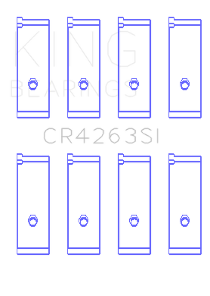 King Engine Bearings Toyota 1ZZ-FE Rod Bearing Set - Size +.25mm