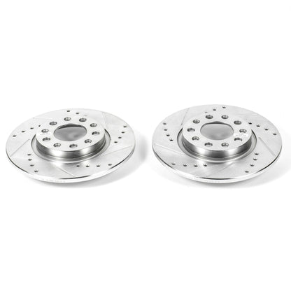 PowerStop Power Stop 15-17 Chrysler 200 Rear Evolution Drilled & Slotted Rotors - Pair