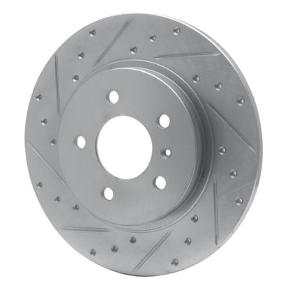 R1 Concepts R1 05-05 Buick TERRAZA Rear Left Drilled & Slotted Silver Brake Rotor