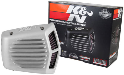 K&N Engineering K&N Street Metal Intake System - Shaker Touring 2017 Silver Intake System-Harley-Davidson
