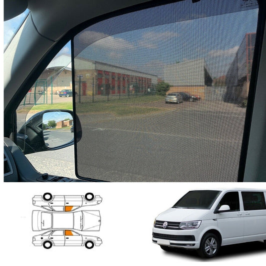 Heyner TROVWT5cF Volkswagen Transporter T5 With Cut - Front Windows Shades Set Of 2Pcs.