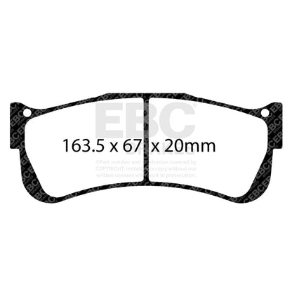 EBC Racing Brembo XZ3.02.31 SR-21 Sintered Race Brake Pads