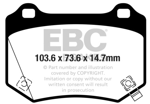 EBC DP32361C REDSTUFF PAD SET