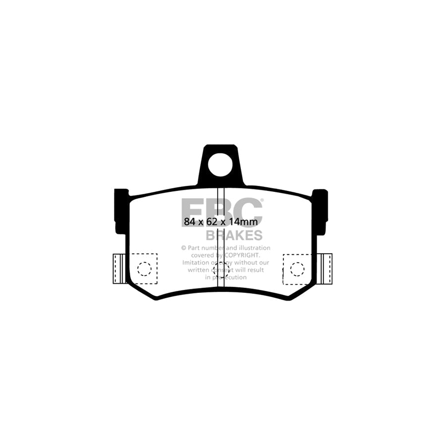 EBC DP3662/2C Redstuff LOW DUST Brake Pads 2 | ML Performance US Car Parts