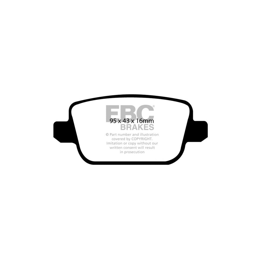 EBC DP41933R Ford Land Rover Volvo Yellowstuff Rear Brake Pads - TRW Caliper 2 | ML Performance US Car Parts