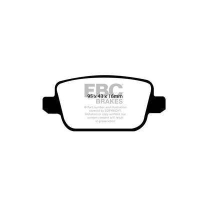 EBC DP41933R Ford Land Rover Volvo Yellowstuff Rear Brake Pads - TRW Caliper 2 | ML Performance US Car Parts