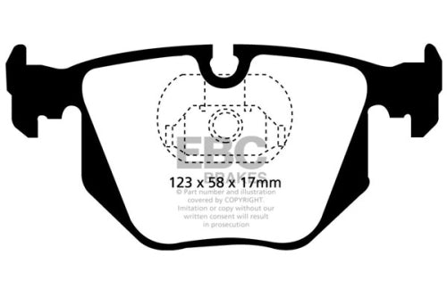 EBC DP51118B BLUESTUFF RACE BRAKE PAD SET