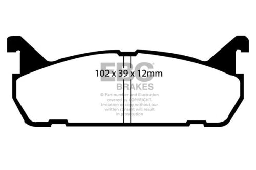 EBC DP5828B BLUESTUFF RACE BRAKE PAD SET