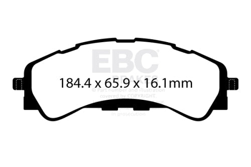 EBC DP63107 6000 SERIES SUV & 4X4 PAD SET