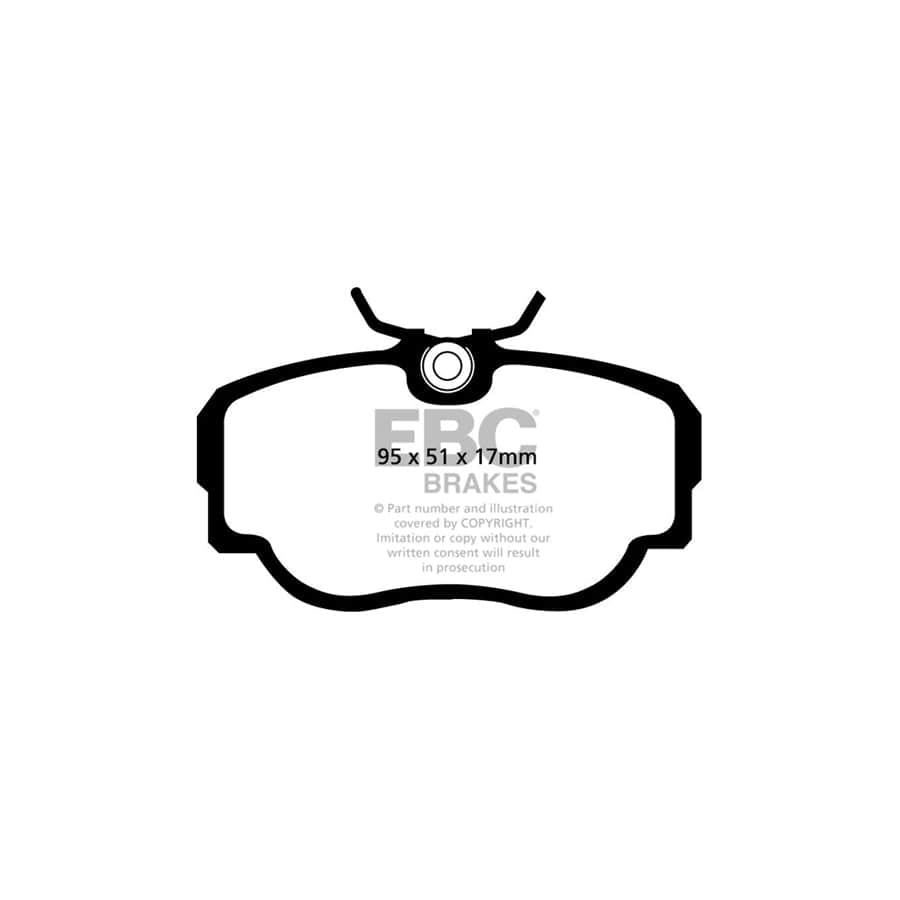 EBC PD01KF184 BMW E30 Greenstuff Front Brake Pad & Plain Disc Kit  - ATE Caliper 2 | ML Performance US Car Parts