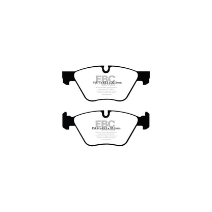 EBC PD01KF195 BMW E91 E92 E93 Greenstuff Front Brake Pad & Plain Disc Kit  - ATE Caliper 2 | ML Performance US Car Parts