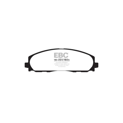 EBC PD01KF306 Chrysler Fiat Lancia Greenstuff Front Brake Pad & Plain Disc Kit  (Inc. Grand Voyager, Freemont, Voyager) 2 | ML Performance US Car Parts