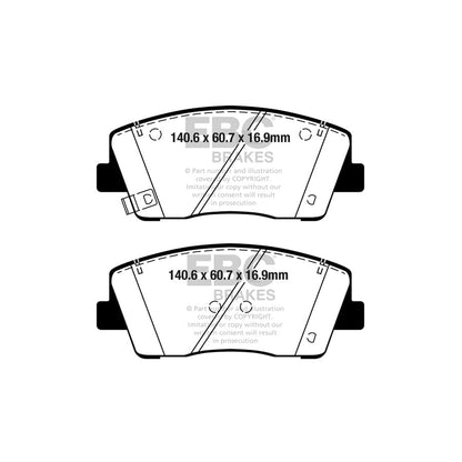 EBC PD03KF1642 Brake Pad & Disc Kit 2 | ML Performance US Car Parts