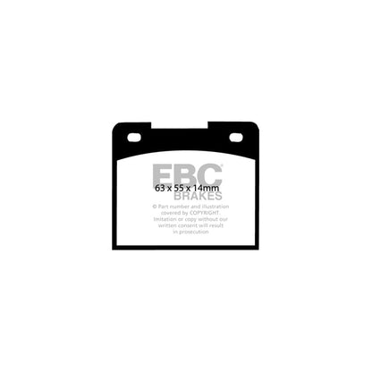 EBC PD04KR057 Volvo Bluestuff Rear Brake Pad & Plain Disc Kit - Girling/TRW Caliper (Inc. P1800, 140, 164) 2 | ML Performance US Car Parts