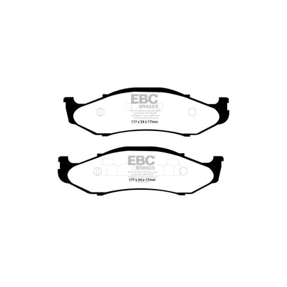 EBC PD06KF324 Jeep Greenstuff Front Brake Pad & USR Disc Kit (Inc. Cherokee, Grand Cherokee, Wrangler) 2 | ML Performance US Car Parts