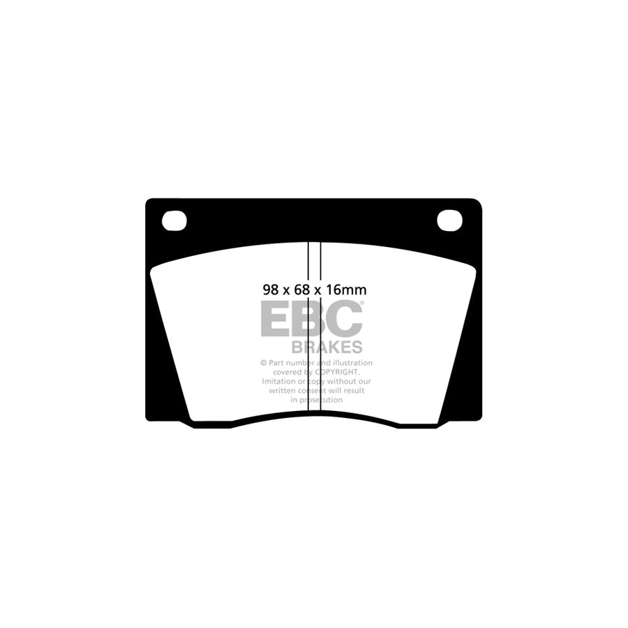 EBC PD08KF317 Lotus Eclat Yellowstuff Front Brake Pad & USR Disc K 2 | ML Performance US Car Parts