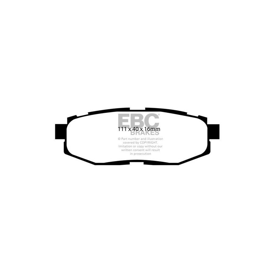 EBC PD09KR333 Subaru Toyota Bluestuff Rear Brake Pad & USR Disc Kit (Inc. BRZ & GT86) 2 | ML Performance US Car Parts