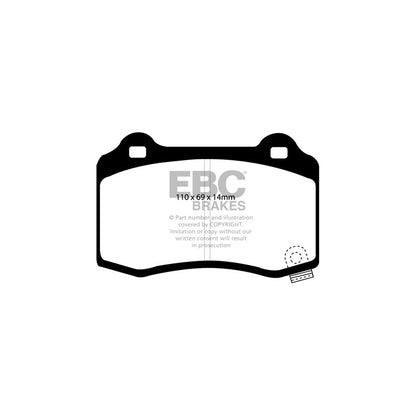 EBC PD09KR352 Dodge Jeep Bluestuff Rear Brake Pad & USR Disc Kit - Brembo Caliper (Inc. Durango & Grand Cherokee) 2 | ML Performance US Car Parts