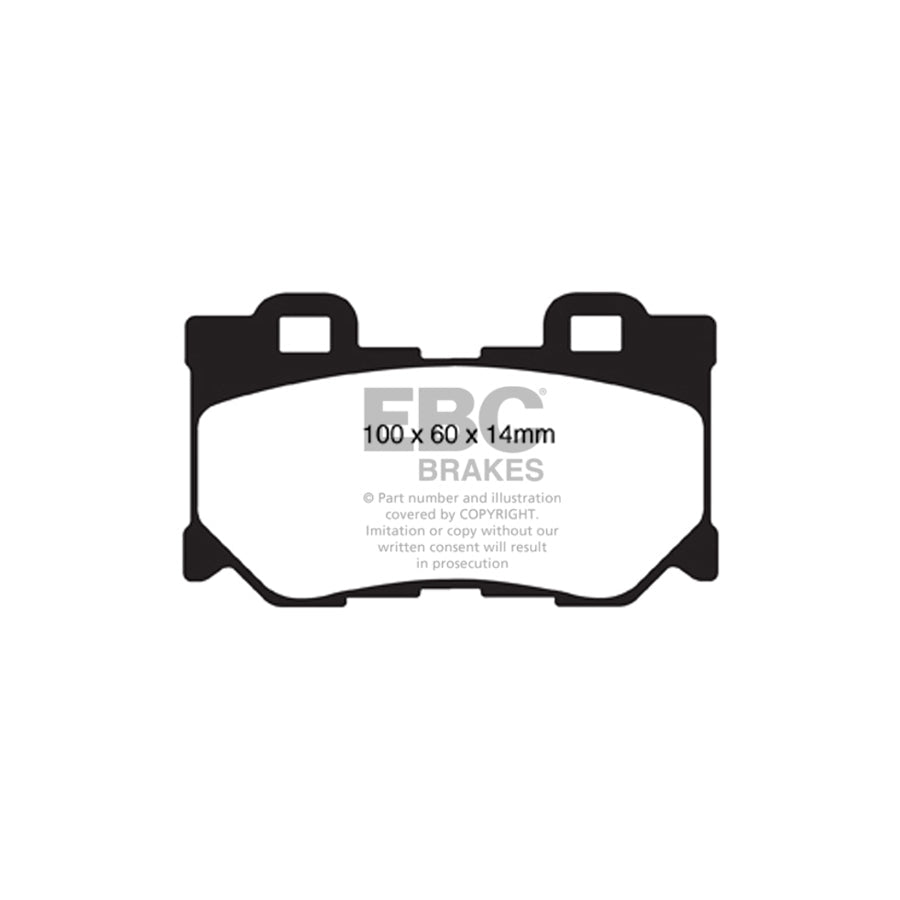 EBC PD09KR358 Infiniti Nissan Bluestuff Rear Brake Pad & USR Disc Kit - Akebono Caliper 2 | ML Performance US Car Parts