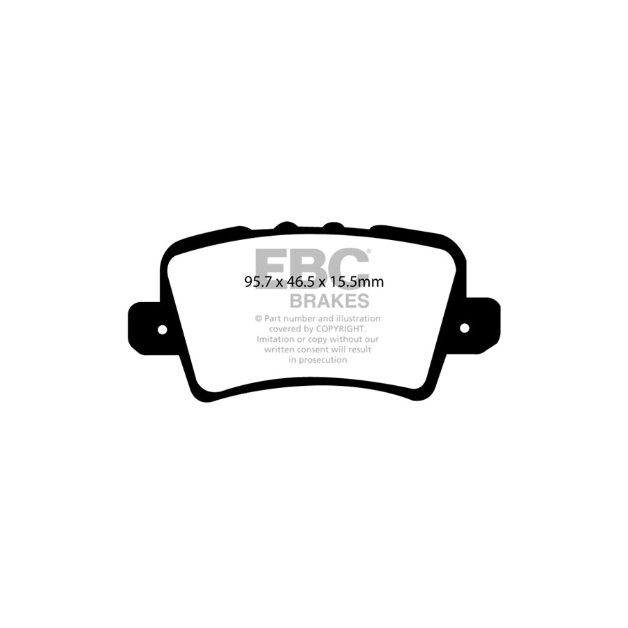 EBC PD09KR377 Honda Civic Bluestuff Rear Brake Pad & USR Disc Kit - TRW Caliper 2 | ML Performance US Car Parts