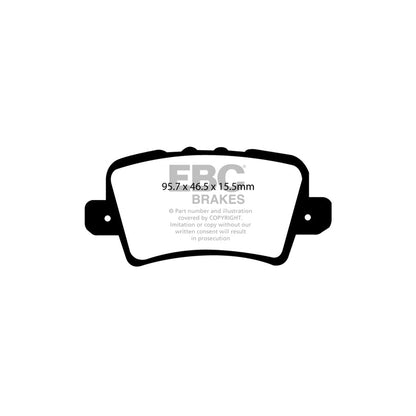 EBC PD09KR377 Honda Civic Bluestuff Rear Brake Pad & USR Disc Kit - TRW Caliper 2 | ML Performance US Car Parts