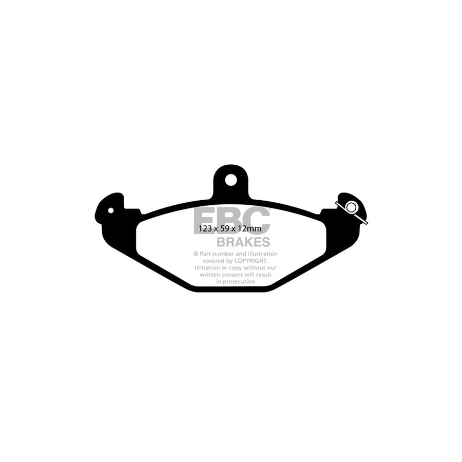 EBC PD09KR555 Opel Vauxhall Bluestuff Rear Brake Pad & USR Disc Kit - Brembo Caliper (Inc. Speedster, VX220, VXR220) 2 | ML Performance US Car Parts