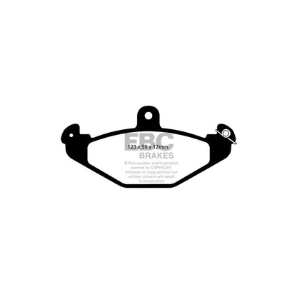 EBC PD09KR556 Lotus Bluestuff Rear Brake Pad & USR Disc Kit - Brembo Caliper (Inc. 340R, Elise, Exige) 2 | ML Performance US Car Parts