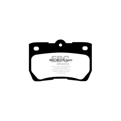 EBC PD11KR267 Lexus Greenstuff Rear Brake Pad & GD Disc Kit (Inc. IS220D & IS250) 2 | ML Performance US Car Parts