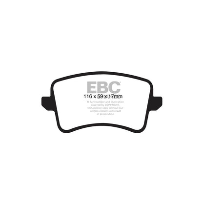 EBC PD11KR416 Audi B8 Greenstuff Rear Brake Pad & GD Disc Kit - TRW Caliper (Inc. A5 & Q5) 2 | ML Performance US Car Parts