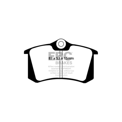EBC PD11KR512 Audi A8 Greenstuff Rear Brake Pad & GD Disc Kit - Girling/TRW Caliper 2 | ML Performance US Car Parts