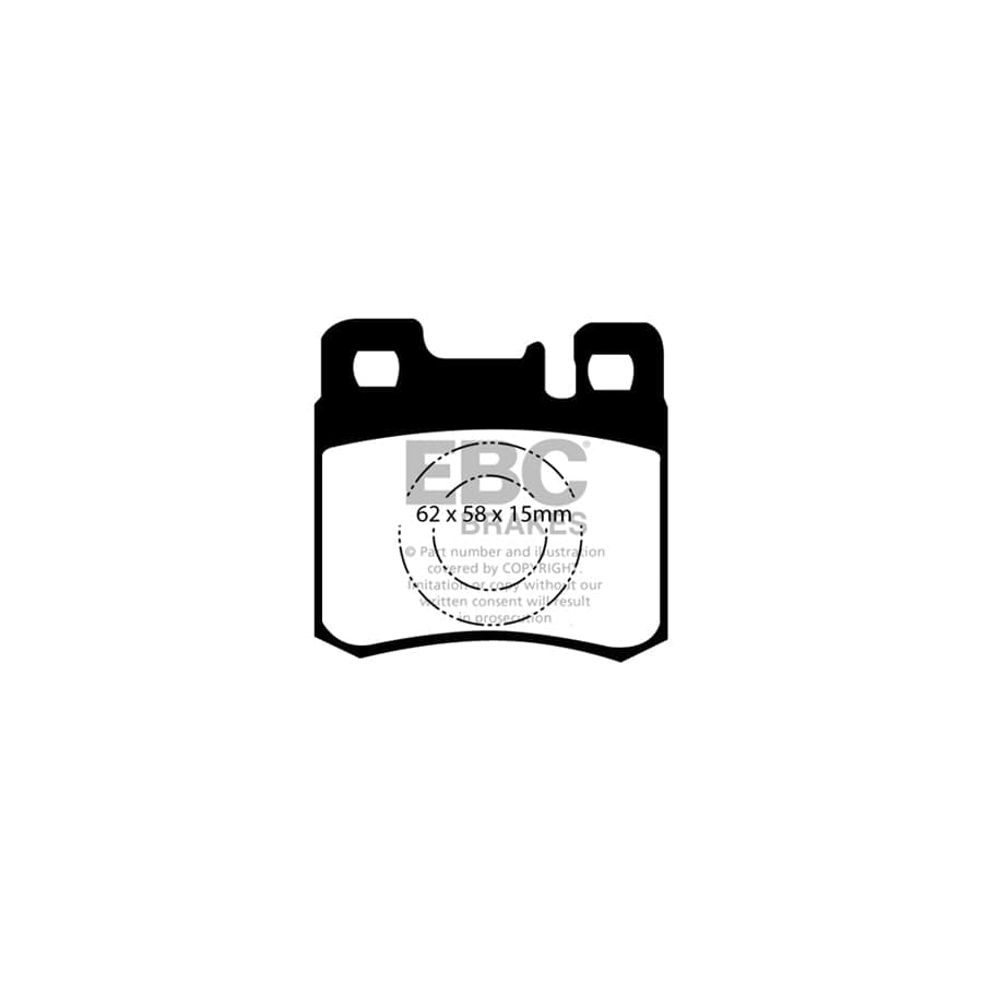 EBC PD11KR552 Mercedes-Benz W202 W210 R170 Greenstuff Rear Brake Pad & GD Disc Kit - ATE Caliper 2 | ML Performance US Car Parts